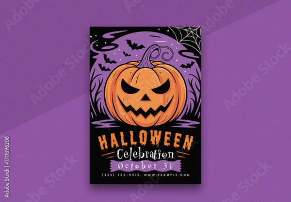Fototapeta Helloween Flyer Template Layout