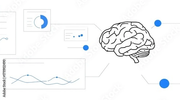 Fototapeta Exploring consumer brain responses through innovative neuromarketing tools.