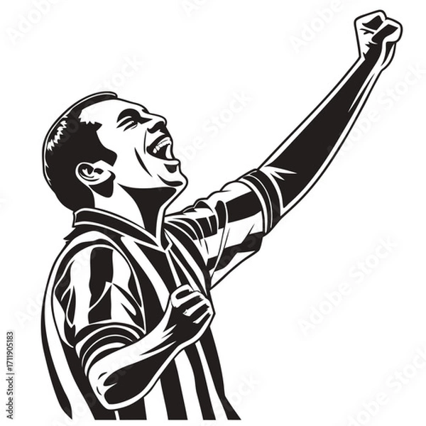 Fototapeta warrior with sword