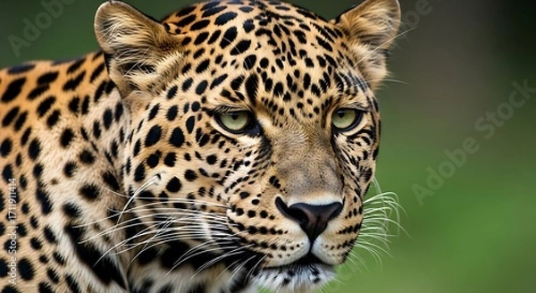 Obraz Majestic Leopard in Focus.