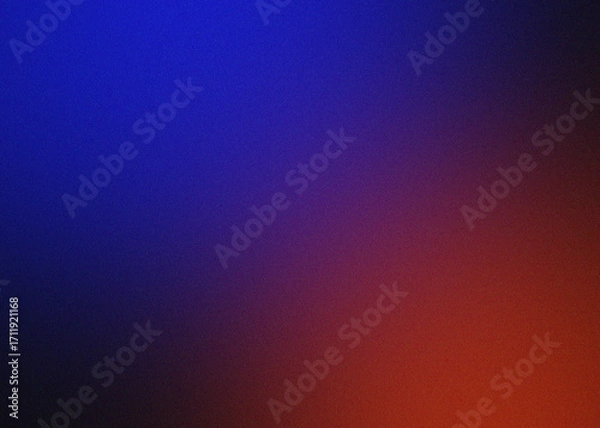 Fototapeta Gradient Background with Smooth Color Transition from Deep Blue to Warm Orange Perfect for Abstract Designs and Modern Digital Art Projects with Blurry Texture
