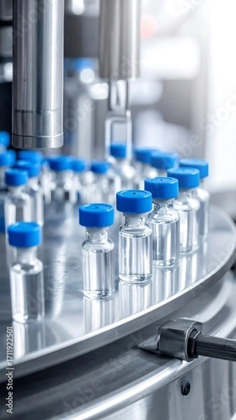 Obraz Automated pharmaceutical bottling process