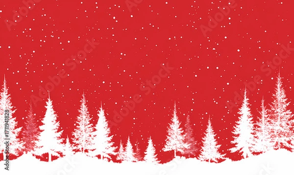 Obraz red christmas background