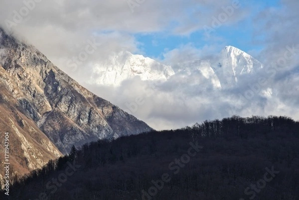 Obraz snow covered mountains