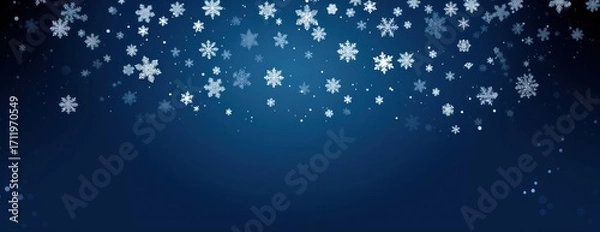 Fototapeta Snowflakes background festive pattern.