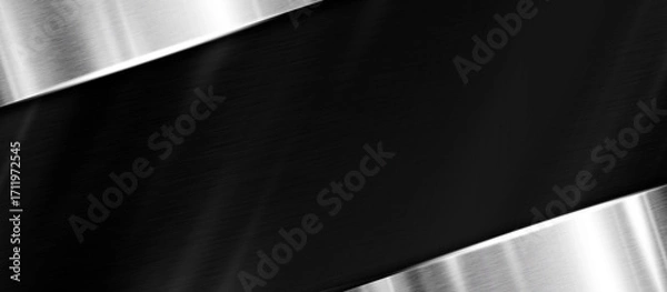 Fototapeta Metal texture background design with copy space illustration