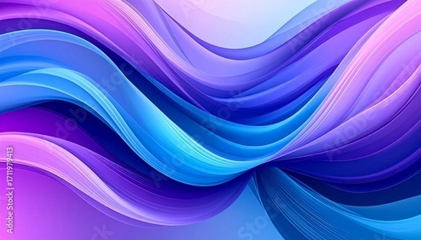 Fototapeta Abstract Colorful Flowing Fabric Design.