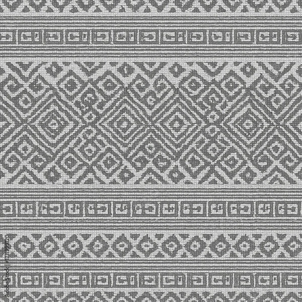 Obraz black and white seamless pattern