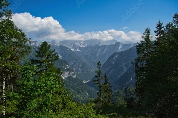 Obraz mountains and clouds
