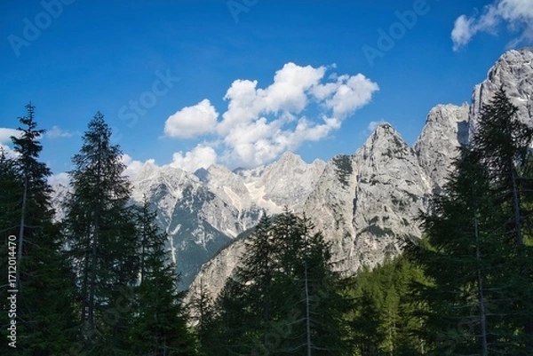 Obraz mountain landscape with clouds
