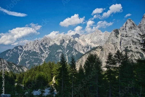Obraz mountain landscape with clouds