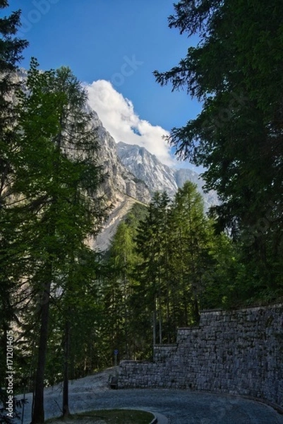 Obraz mountain landscape with clouds