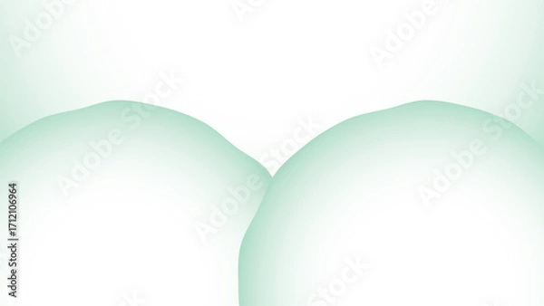 Fototapeta abstract gradient white green fluid background vector design