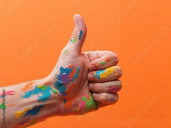 Obraz Thumbs up support symbol