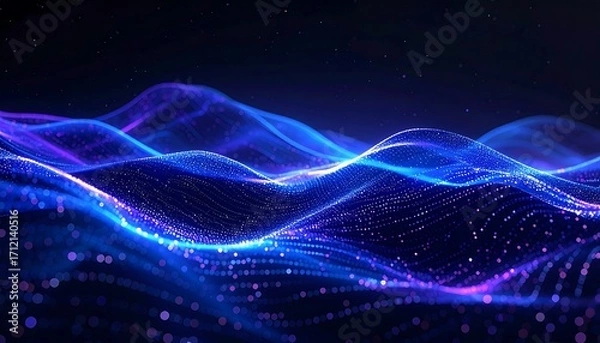 Fototapeta Abstract Digital Waves.