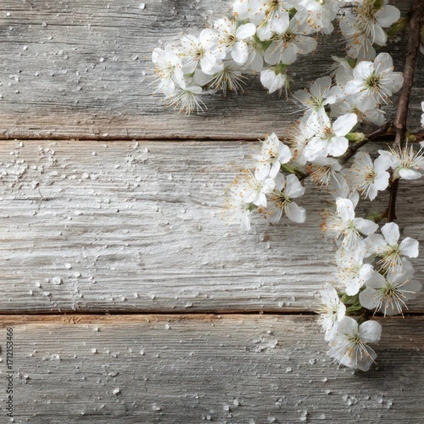Obraz light and airy springtime background in wood texture