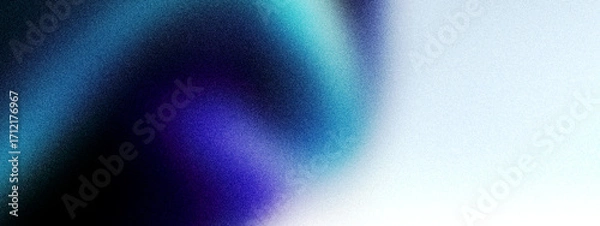 Fototapeta Abstract background with grainy noise blur texture and blue purple gradient smooth soft tones