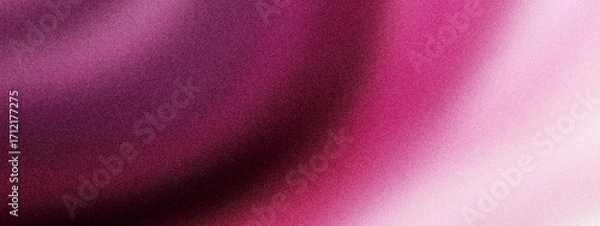 Fototapeta Abstract background with grainy noise blur texture and maroon pink gradient smooth faded glow