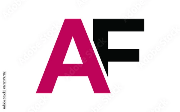 Obraz Initial AF Letter Logo Design, Modern AF Letter Logo Design, Professional AF Letter Logo Design, Creative AF Letter Logo Design, Vector & Template