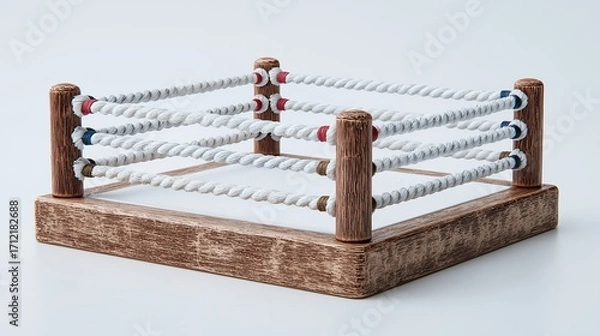 Obraz Black chess pieces on a wooden bench, like a construction board game on the beach