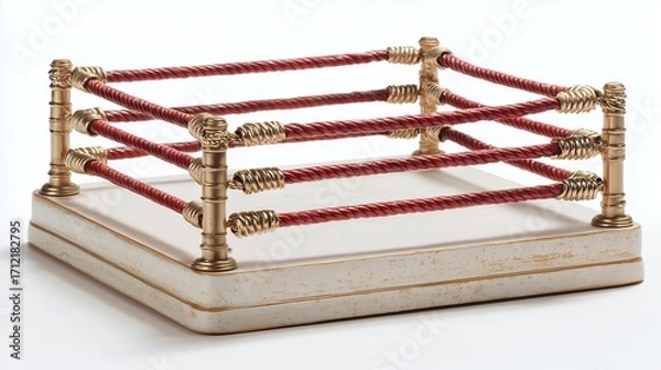 Obraz A wooden mousetrap with a single piece of cheese on it is a concept of temptation, risk, and control