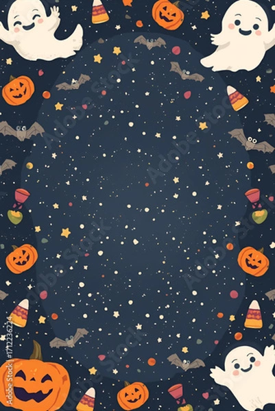 Obraz halloween seamless background