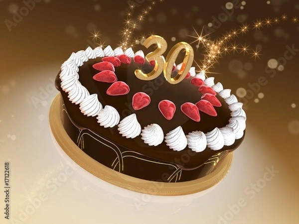 Obraz Torte 30 Jubiläum