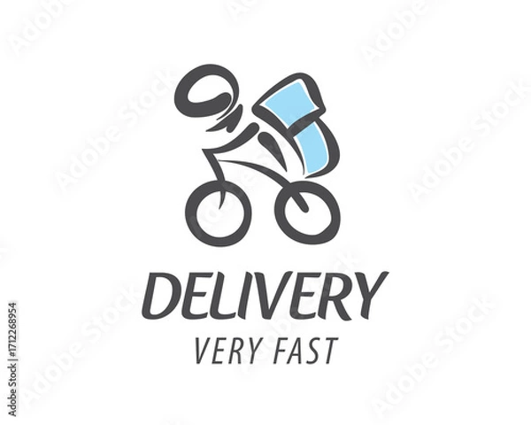 Fototapeta Creative and Unique Logo Design for Fast Delivery