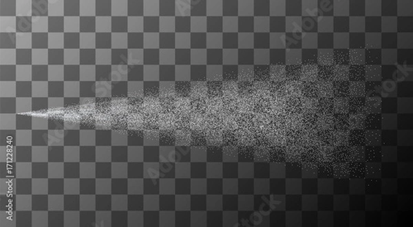 Fototapeta Wektor nowoczesny efekt spray na przezroczystym tle