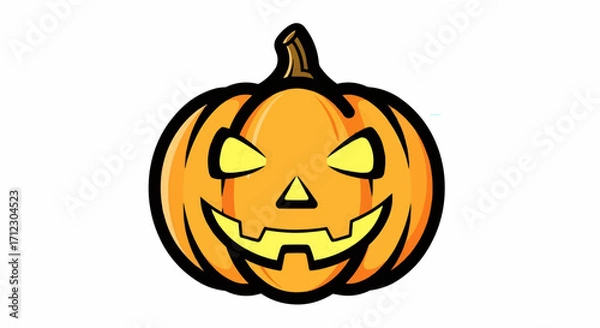 Obraz halloween pumpkin head