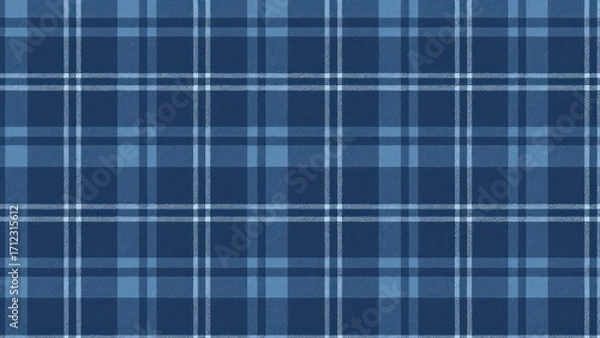 Obraz Classic blue plaid pattern