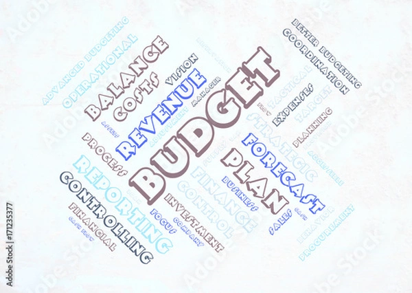 Obraz Budget word cloud