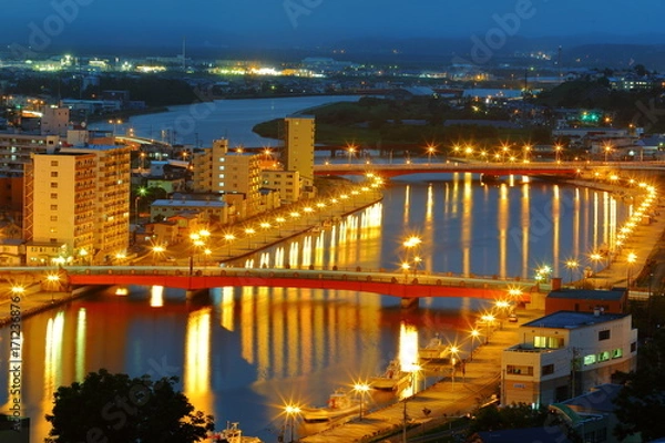 Obraz Kushiro Night view