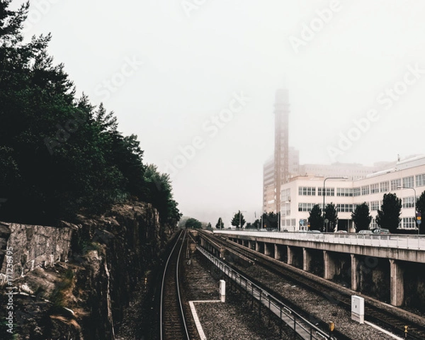 Fototapeta Telefonplan dimma