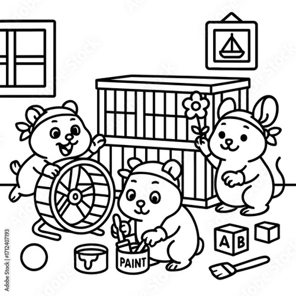 Obraz let's play around 1