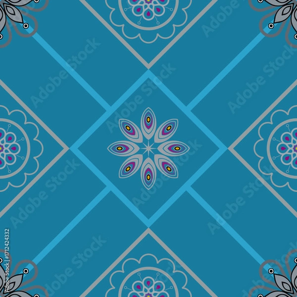 Fototapeta geometric seamless pattern vector design
