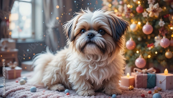 Fototapeta shih tzu dog