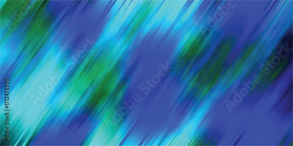 Fototapeta Abstract blue and green diagonal brushstroke background suitable for graphic design and digital art projects creating a modern aesthetic