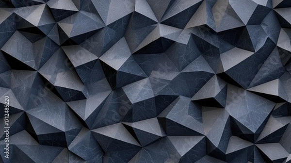 Fototapeta Abstract Dark Blue and Gray Geometric Texture Background