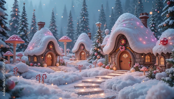 Obraz winter landscape with trees