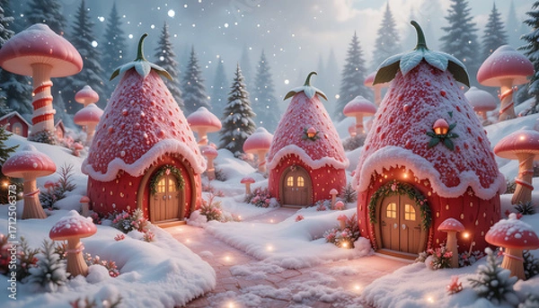 Fototapeta christmas tree in the park