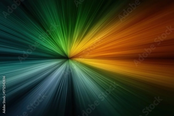 Fototapeta Abstract colorful radial light beams background