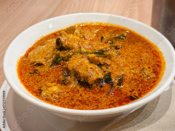 Fototapeta マレーシア料理　ココナツチキンカレー　東南アジア　料理