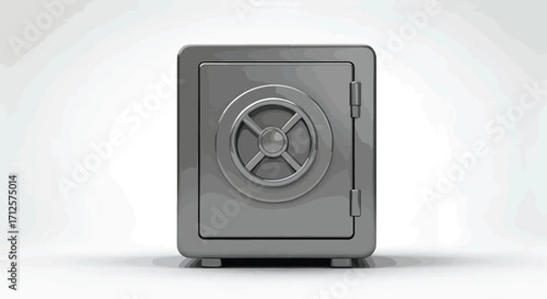 Fototapeta Secure Silver Vault Symbol of Protection and Safety