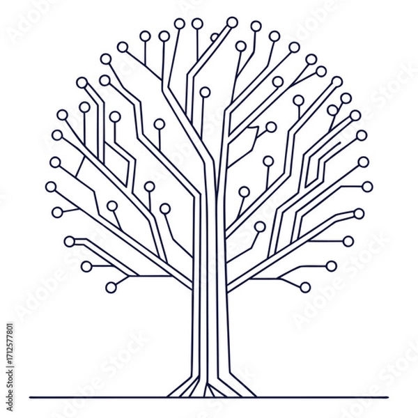 Obraz abstract tree vector