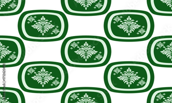 Obraz Thai pattern mixed with geometric shapes 