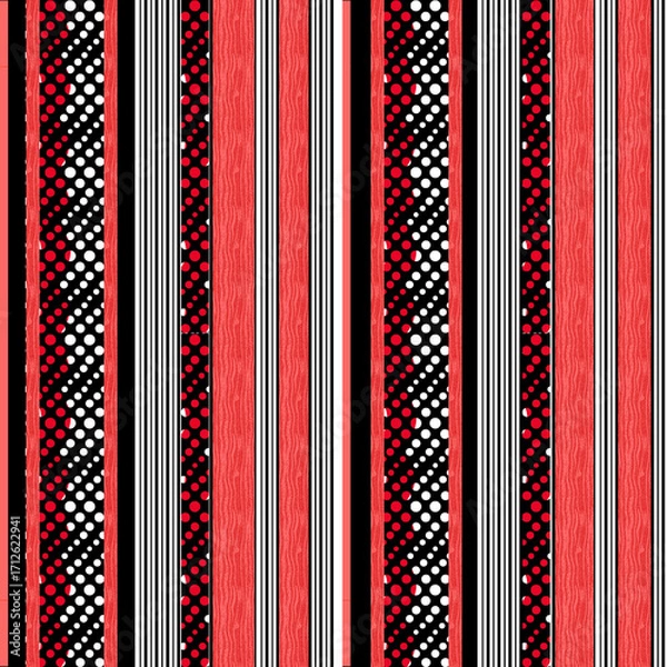 Fototapeta Abstract seamless  colorful geometric wallpaper pattern