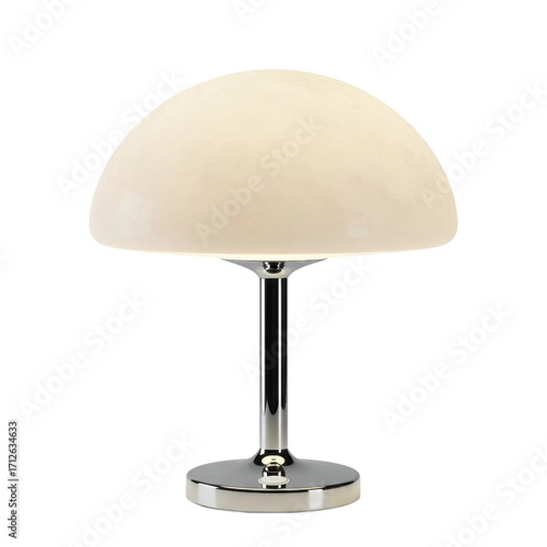 Obraz Modern mushroom table lamp isolated PNG with Transparent Background