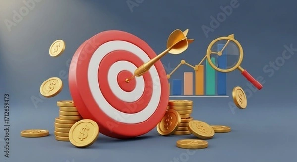 Obraz Financial Success: Achieving Goals and Growth