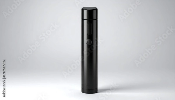 Fototapeta Sleek black cylindrical object